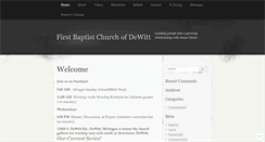 Desktop Screenshot of dewittfirstbaptistchurch.org