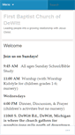 Mobile Screenshot of dewittfirstbaptistchurch.org