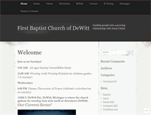 Tablet Screenshot of dewittfirstbaptistchurch.org